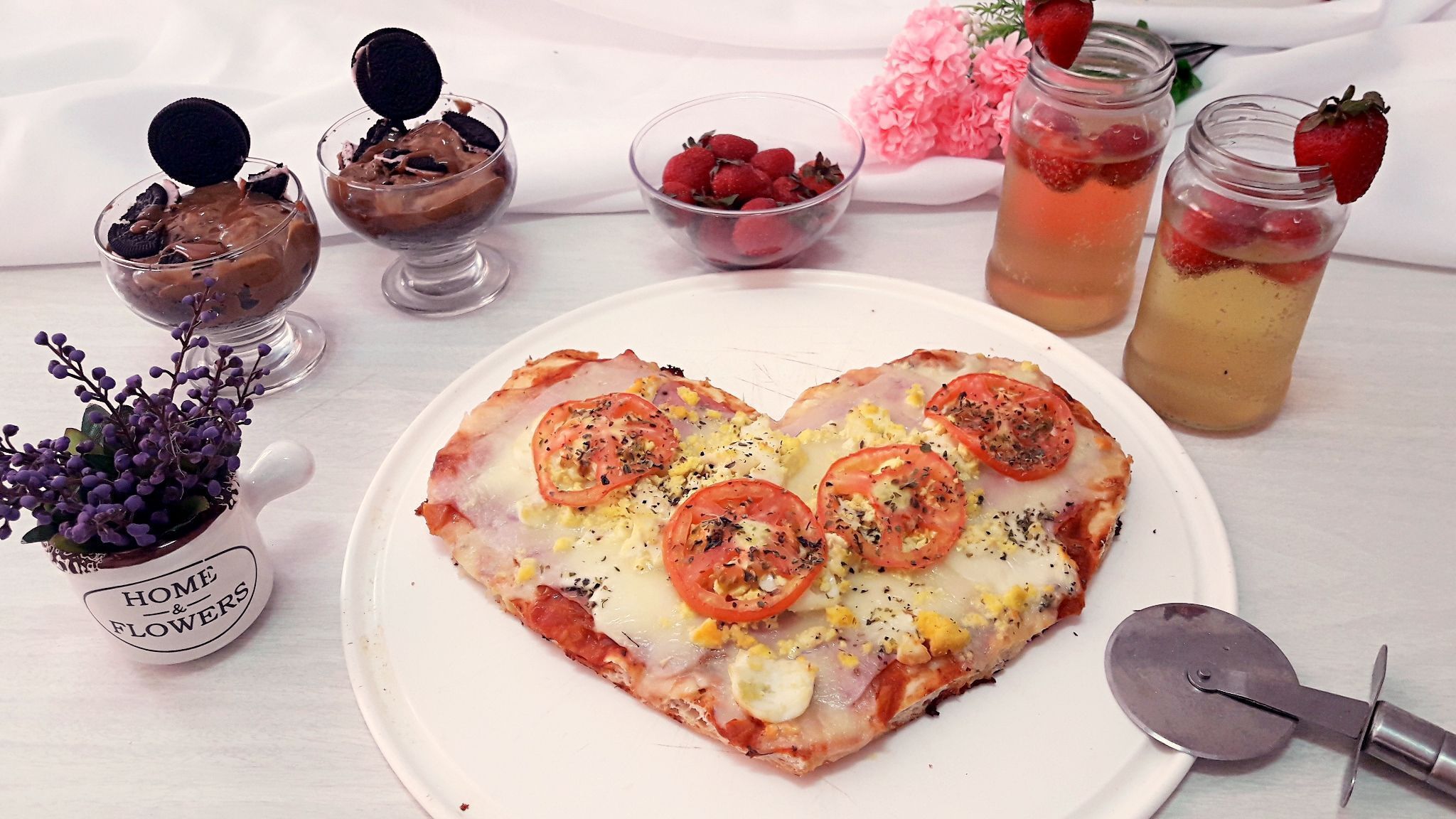 cena romántica en casa