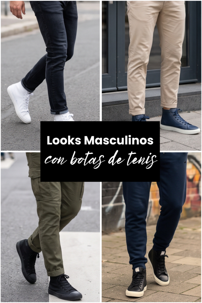 tenis de bota para hombre