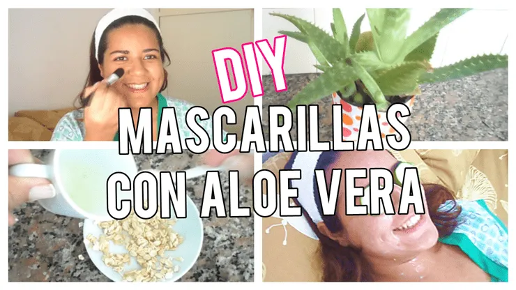 Mascarillas con aloe vera o s&aacute;bila