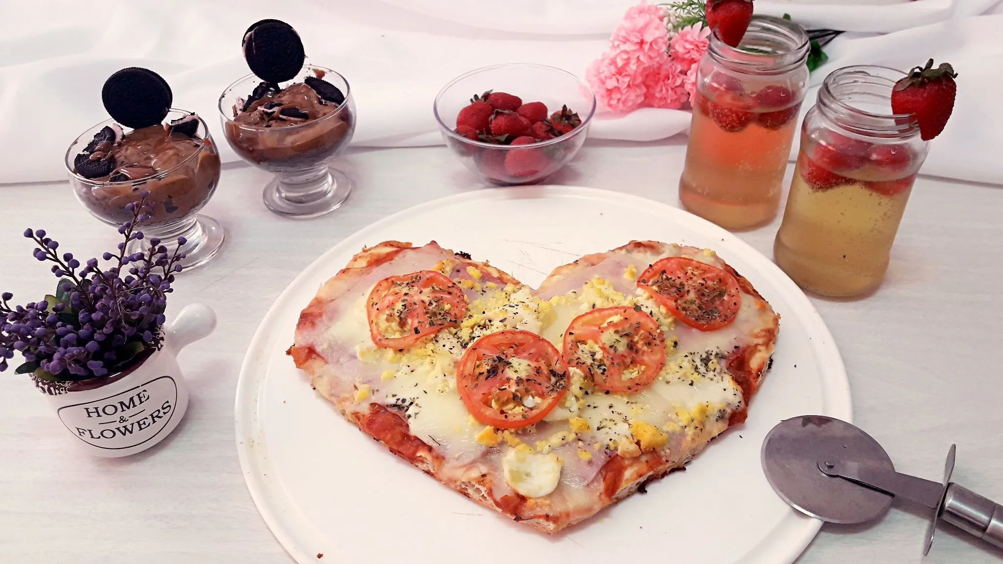 cena romántica en casa