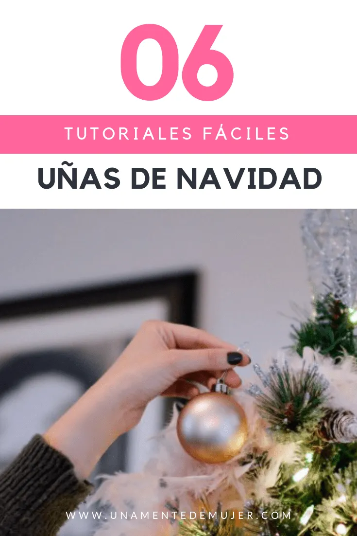 Uñas decoradas navideñas