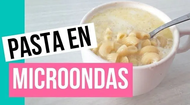 Pasta en micoondas