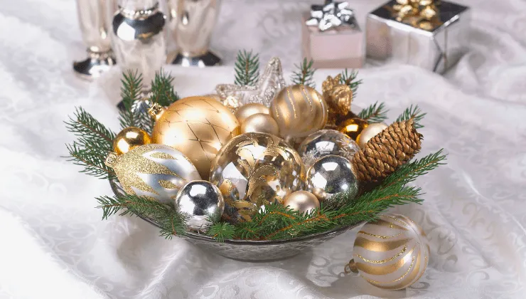 Decoraci&oacute;n de mesa para navidad