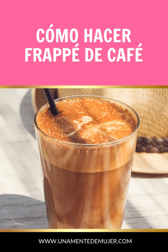cómo hacer frappé de café