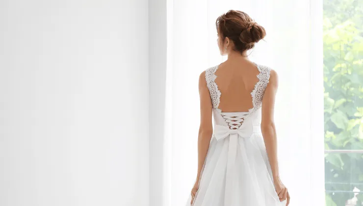 Vestido de novia desmontable