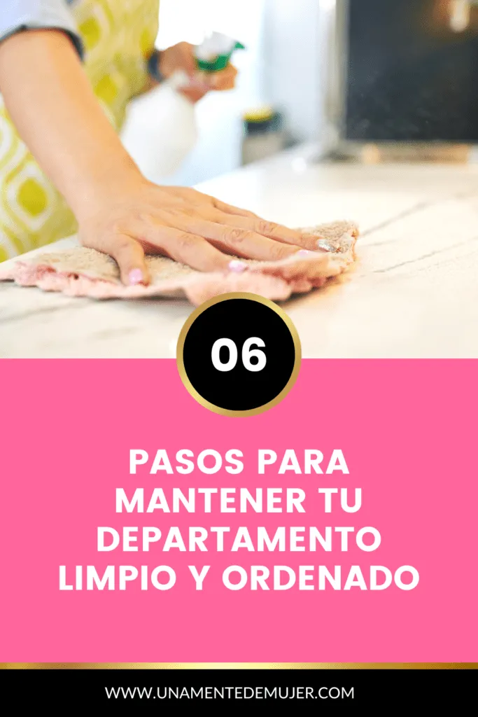 Cómo mantener el departamento limpio