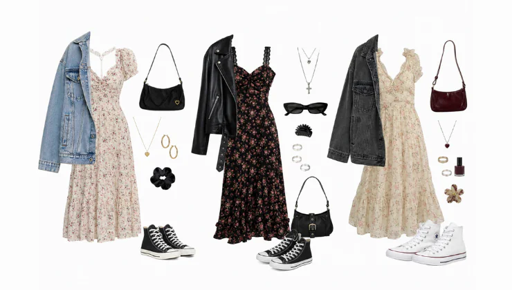 El look Rom&aacute;ntico-Grunge con tenis de bota